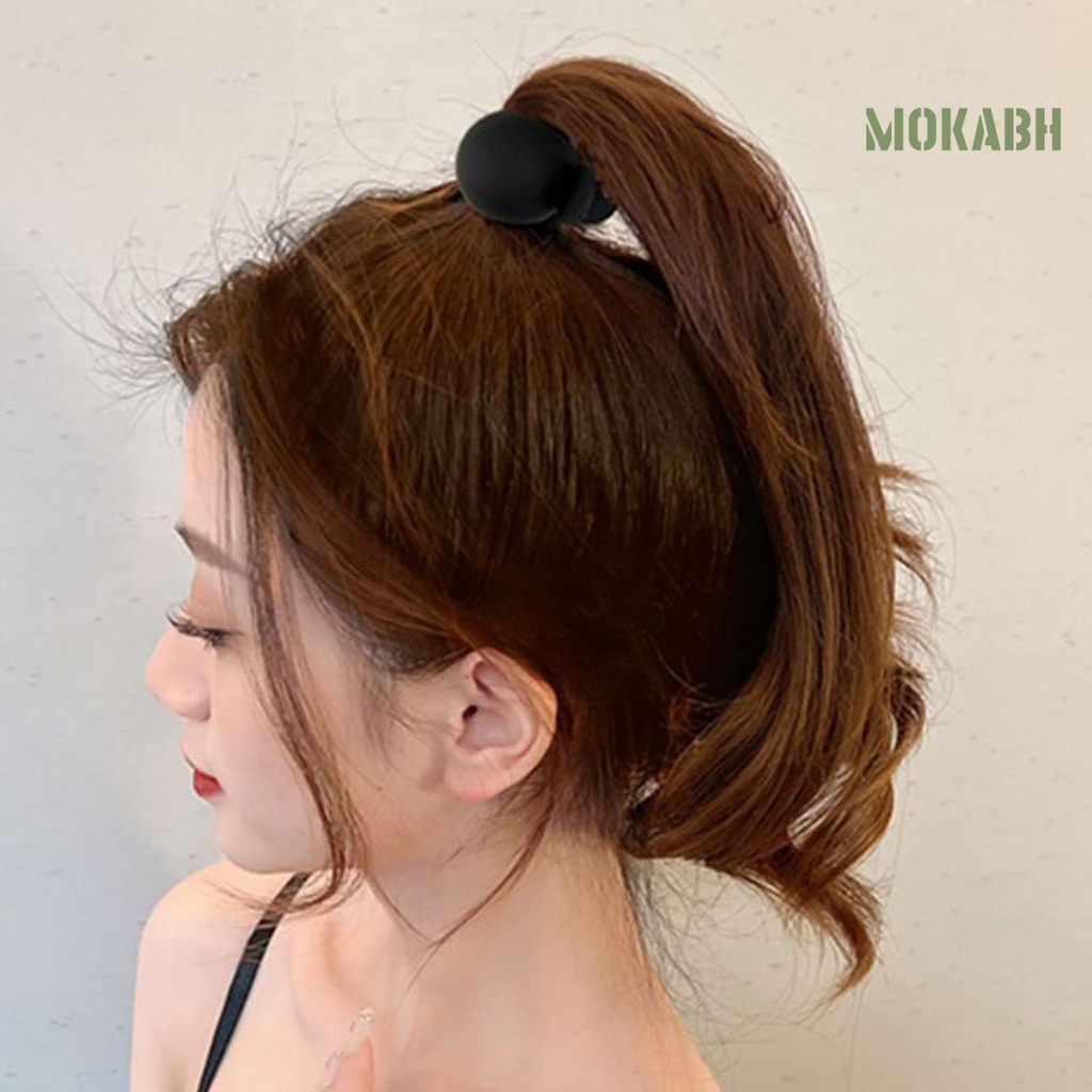 Kẹp Tóc Đuôi Ngựa Màu Trơn Chống Trượt Tiện Dụng