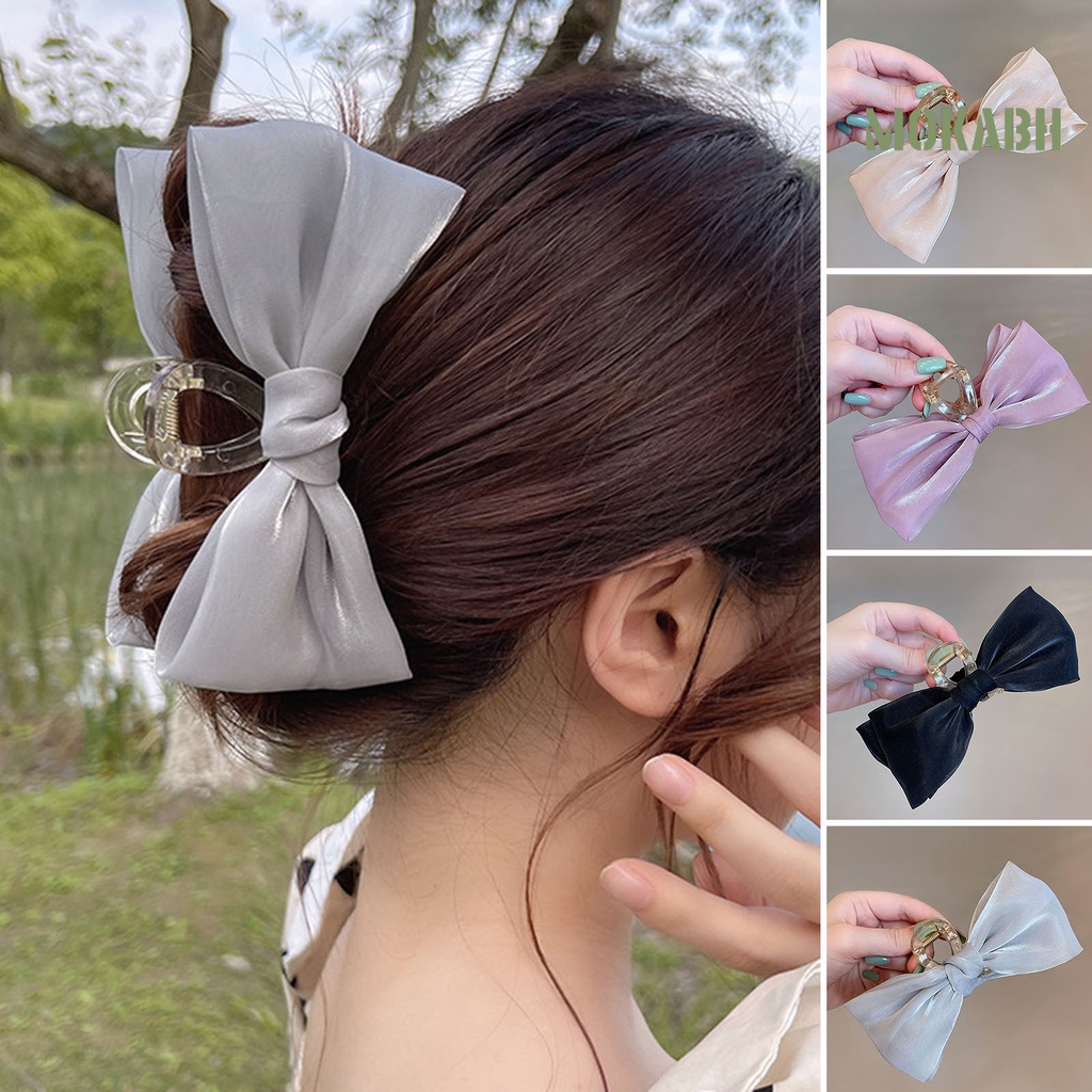 Kẹp Tóc Hình Nơ Màu Sắc Tươi Sáng Thời Trang Cho Nữ