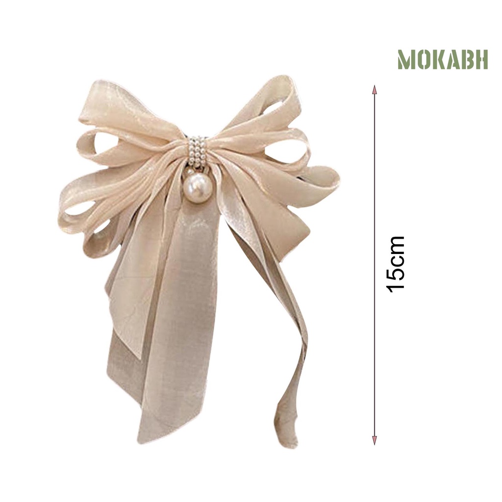 Kẹp Tóc Bằng Chất Liệu Mềm Mại Nhiều Lớp Chống Trượt Kiểu Dáng Ngọt Ngào Dành Cho Nữ