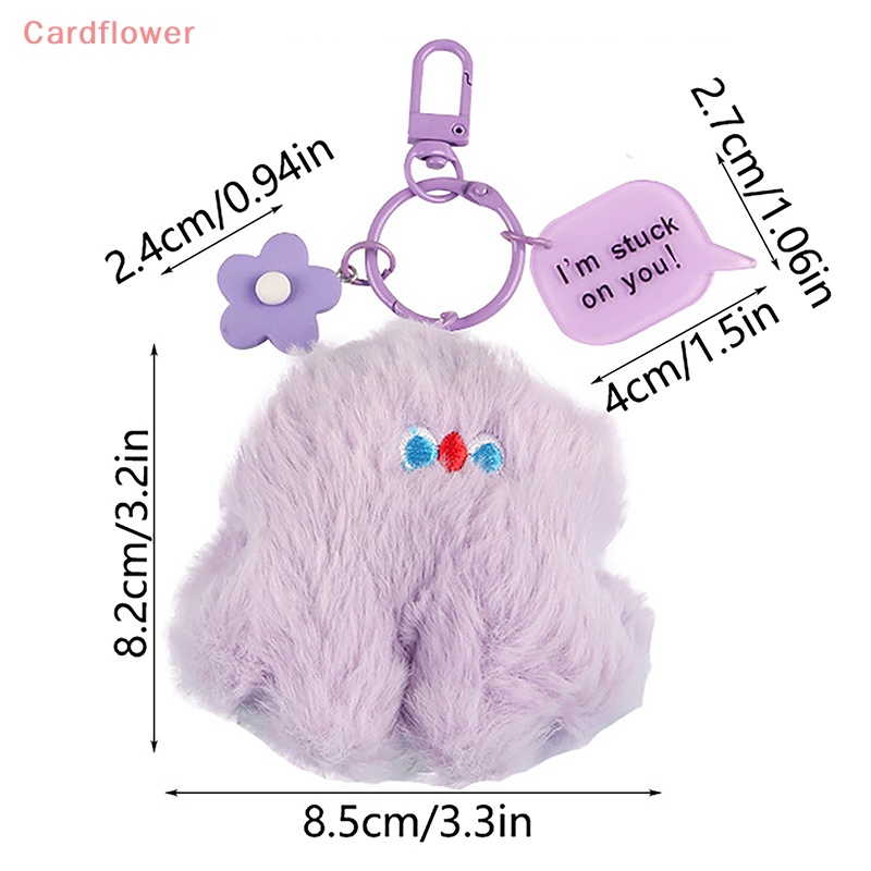 < Cardflower > Móc Khóa Hình Gà Nhồi Bông Hoạt Hình Dễ Thương Trang Trí Ba Lô Xe Hơi Ch