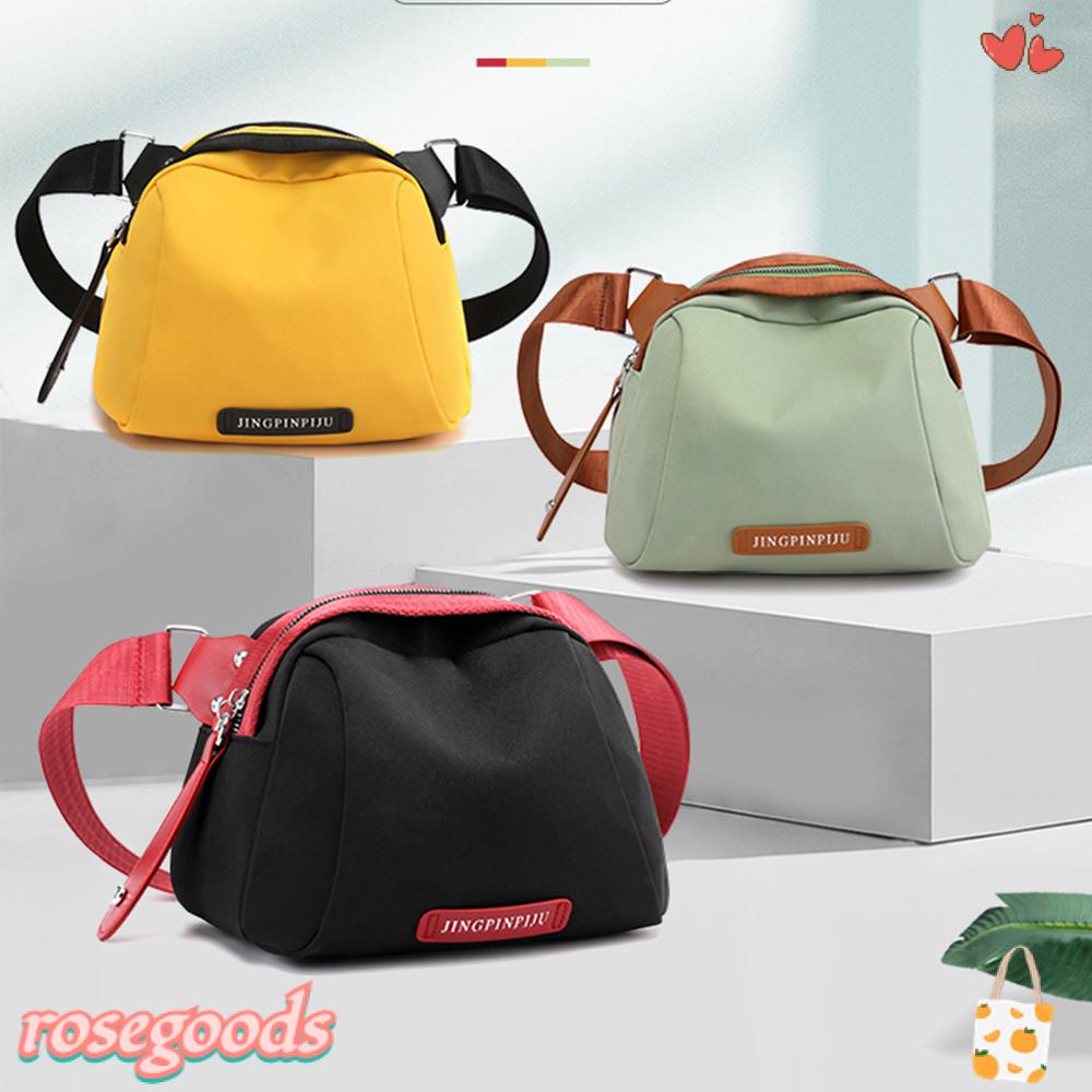 Túi Đeo Vai Chéo Vải Canvas Cỡ Lớn In Hình Vỏ Sò Dễ Thương