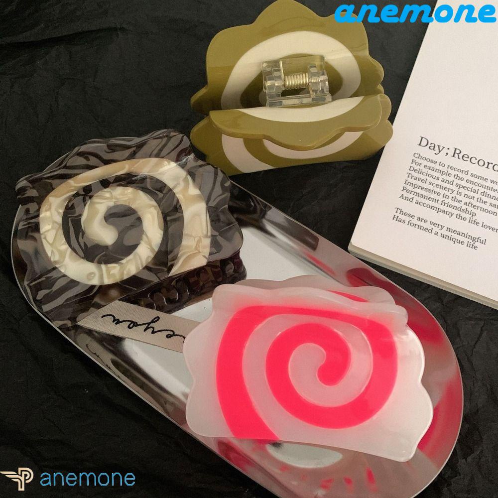 Kẹp Tóc Hình Bán Nguyệt Họa Tiết Kẻ Sọc Phong Cách Hàn Quốc Cho Nữ