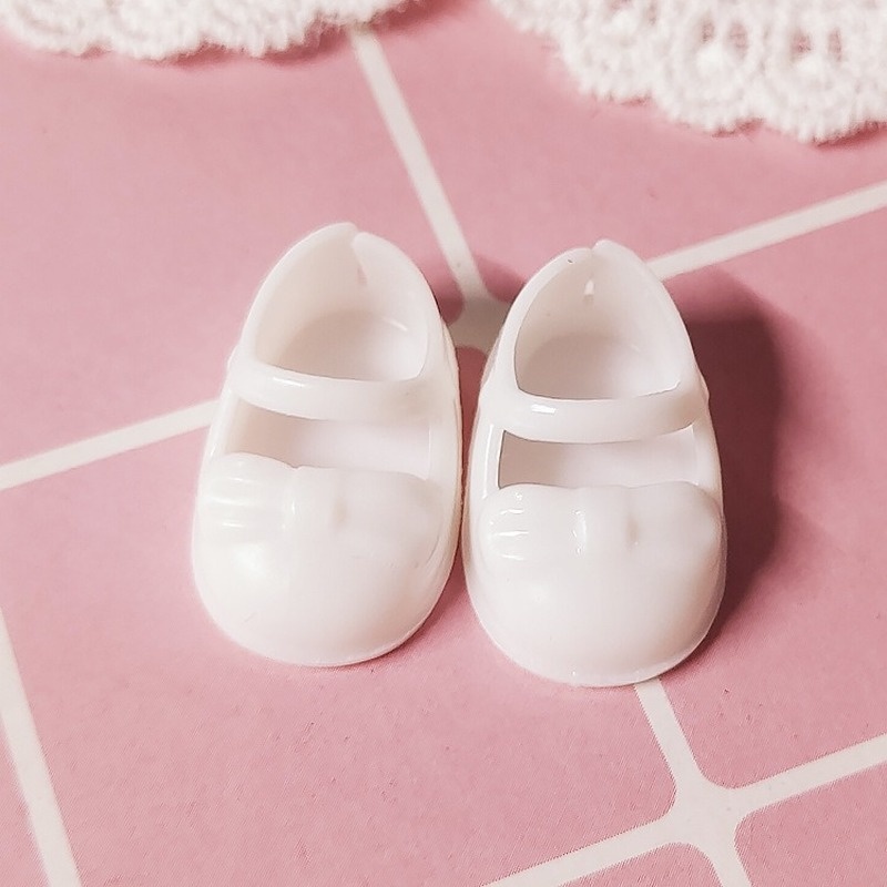 Giày Búp Bê 1 / 8 BJD Bằng Nhựa PVC 2.5CM 2 Màu Tùy Chọn Mới Cho Búp Bê 16CM