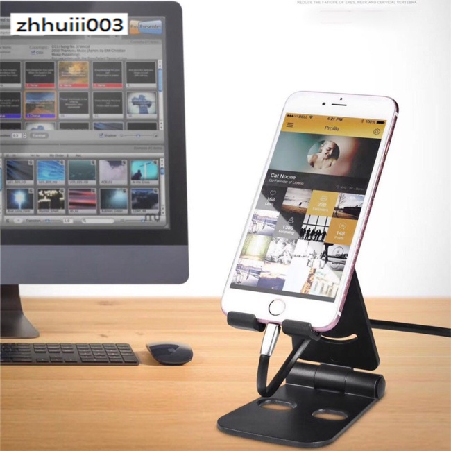 Giá Đỡ Điện Thoại / Máy Tính Bảng Để Bàn Có Thể Gập Lại Tiện Dụng