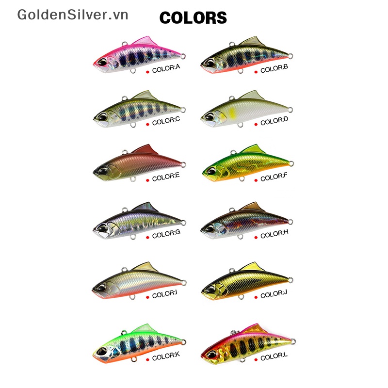 Mồi Câu Cá Màu Vàng Bạc 45MM / 5.3G Tiếng Ồn