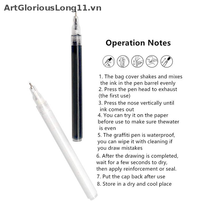 Bút Lông Vẽ Graffiti Trang Trí Móng Tay Nghệ Thuật Chống Nước