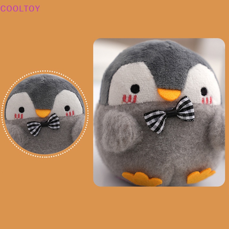 1 Thú Nhồi Bông Hình Chim Cánh Cụt Hoạt Hình Kích Thước 12cm