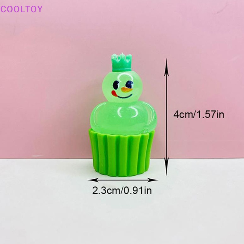 Bộ 2 Cốc Làm Mát Mini In Hoạt Hình Tuyết Dạ Quang Trang Trí Nhà Cửa / Xe Hơi