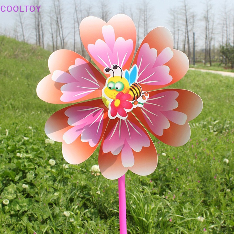 Cooltoy Set 2 Cối Xay Gió Bằng Nhựa Một Lớp Nhiều Màu Sắc Hình Hoa Bướm Trang Trí Sân Vườn Bán Chạy Cho Trẻ Em