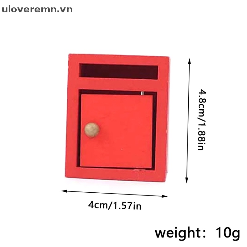 1 Hộp Thư Mini Màu Sắc In Chữ 1: 12 Trang Trí Nhà Búp Bê