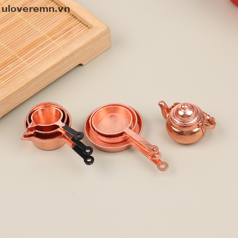 Mô Hình Nồi Chảo Chiên Tỉ Lệ 1: 12 Dùng Để Trang Trí Nhà Búp Bê