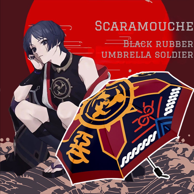 ★Genshin Impact★Quạt Cầm Tay Chơi game merchandise scaramouche & wanderer vinyl Hai Chiều Tiện Lợi
