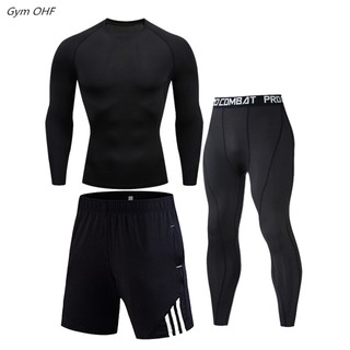 Set 3 món đồ thể thao màu sắc đơn giản cho nam