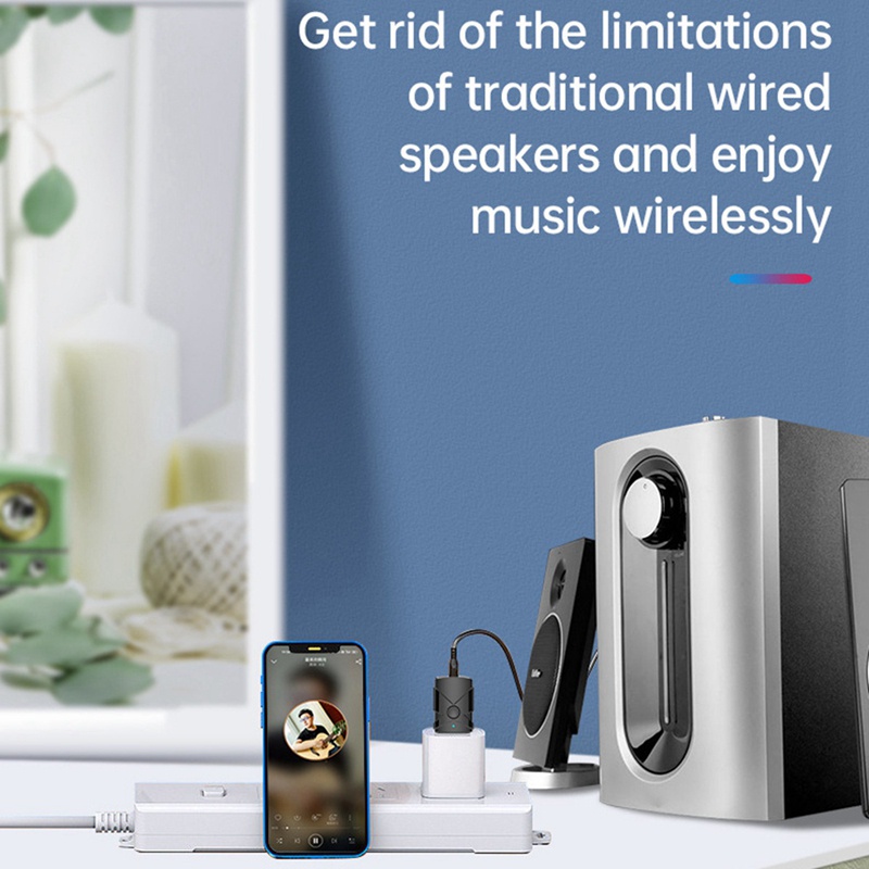 Thiết Bị Truyền Nhận Tín Hiệu Bluetooth 5.2 5 Trong 1 Giắc Cắm 3.5mm Aux A2Dp Cho Xe Hơi