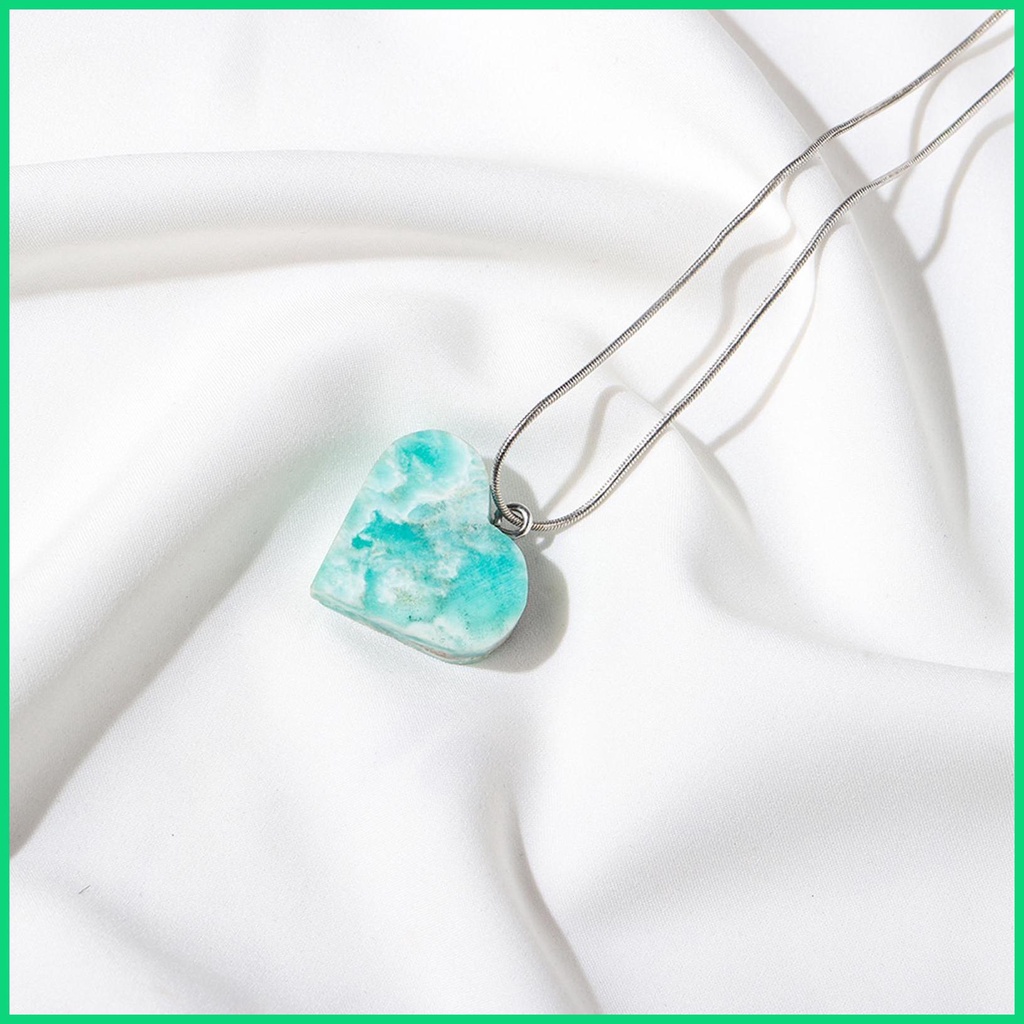 Dây Chuyền Mặt Đá Hematite Hình Trái Tim Thời Trang Cho Nữ