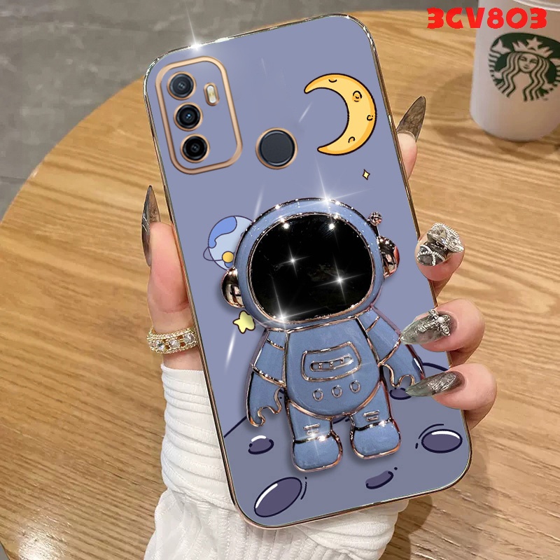 ốp lưng OPPO A53 2020 A53 Ốp Điện Thoại Silicon Mềm Mạ Điện Chống Sốc DDYZJ04 Cho OPPO A53 2020 A53 viền vuông cute