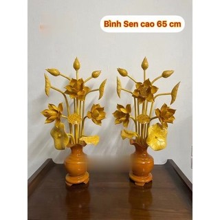 Hoa Sen Gỗ Cao 65cm