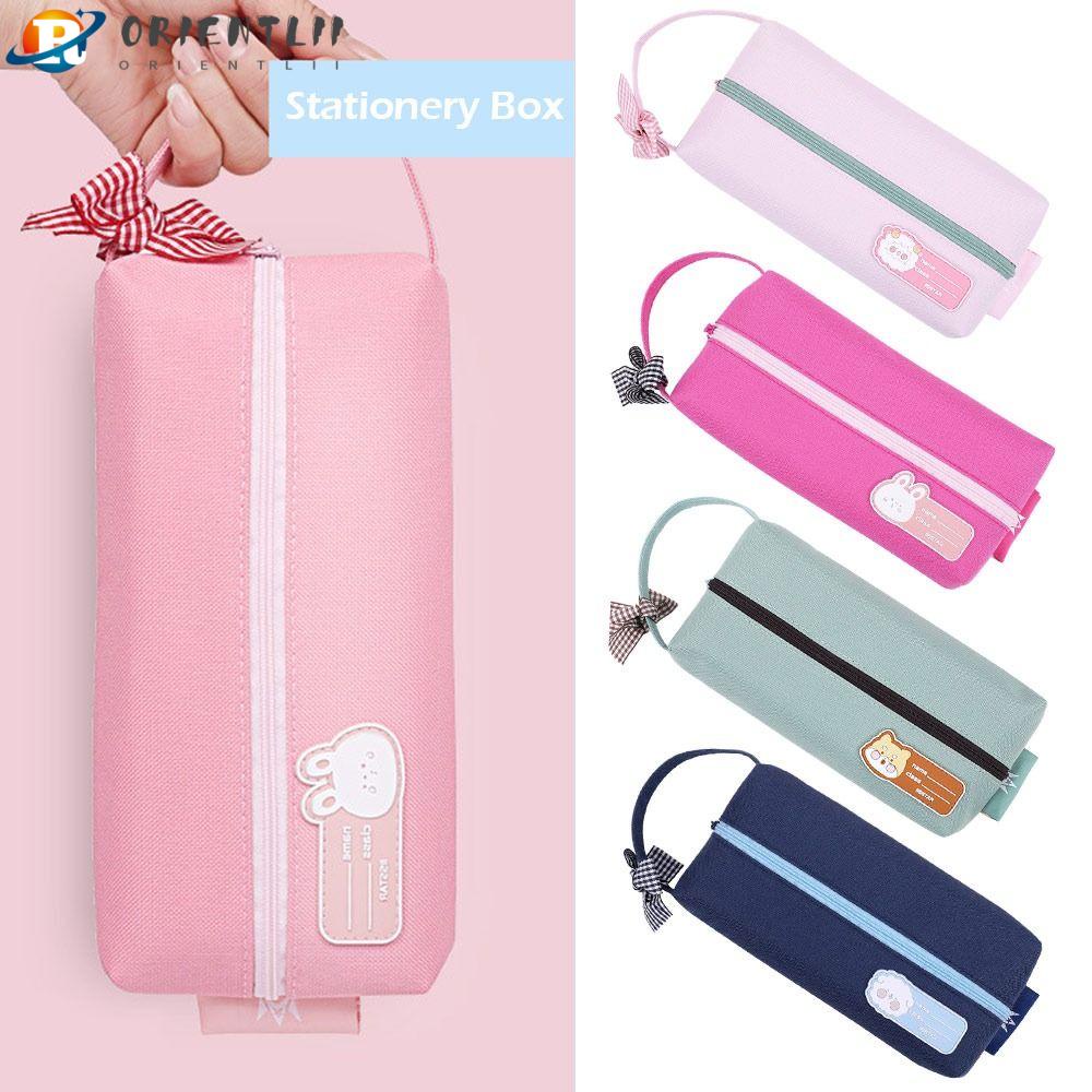 Bóp Viết Hai Lớp Có Khóa Kéo Họa Tiết Hoạt Hình Dễ Thương