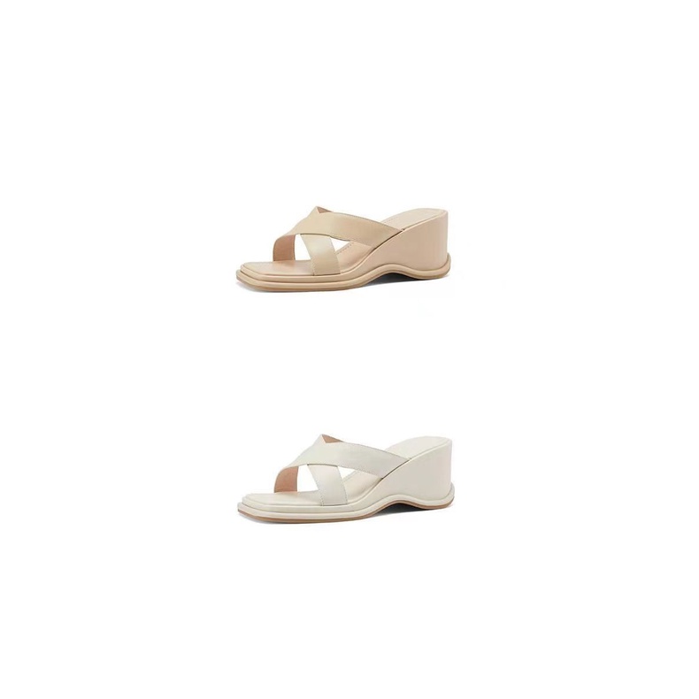 Dép Sandal Đế Xuồng Quai Chéo Thời Trang Dành Cho Nữ