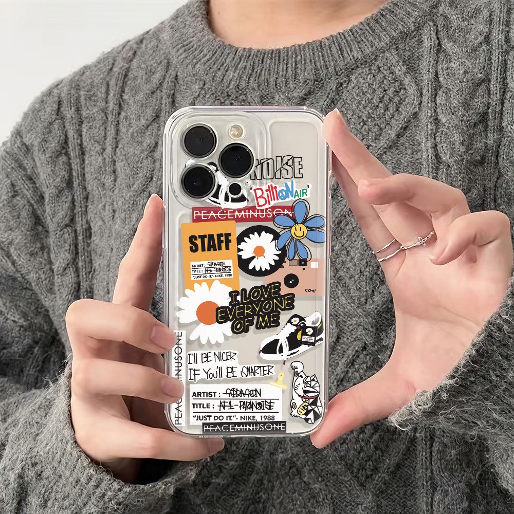 ✅Ốp Điện Thoại Mềm Chống Sốc Họa Tiết Hoa Cúc Đơn Giản Cho Iphone 12 Note 1113Max6In78 14pro plus