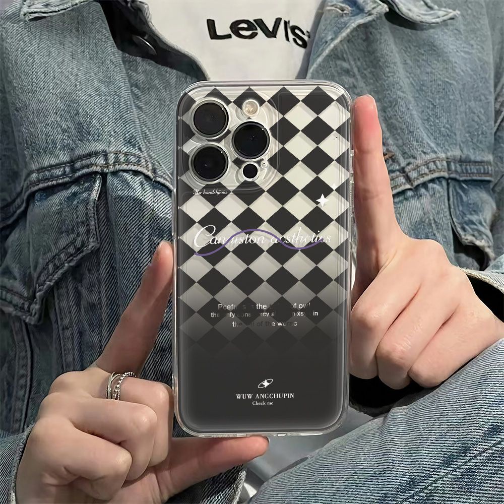 ✅Ốp Điện Thoại Mềm Họa Tiết Kim Cương Màu Gradient 6ins 78iPhone12 11 14Promax 13max 40VO