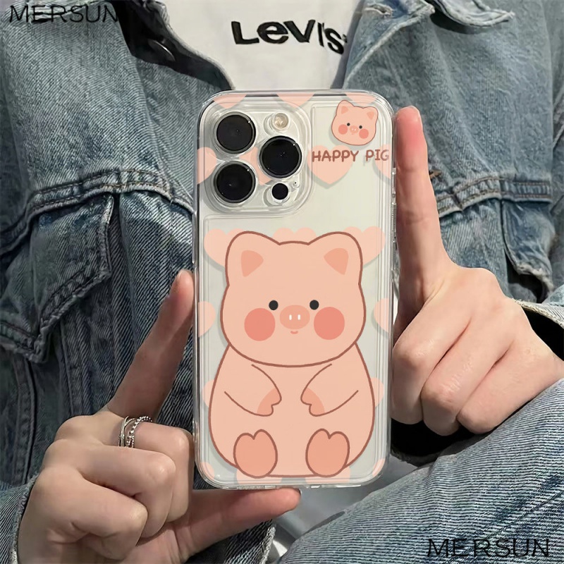 ✅Ốp Điện Thoại Mềm Chống Sốc Màu Hồng 6In Cho Iphone 12 1314Pro 78Max NGQV 11 plus