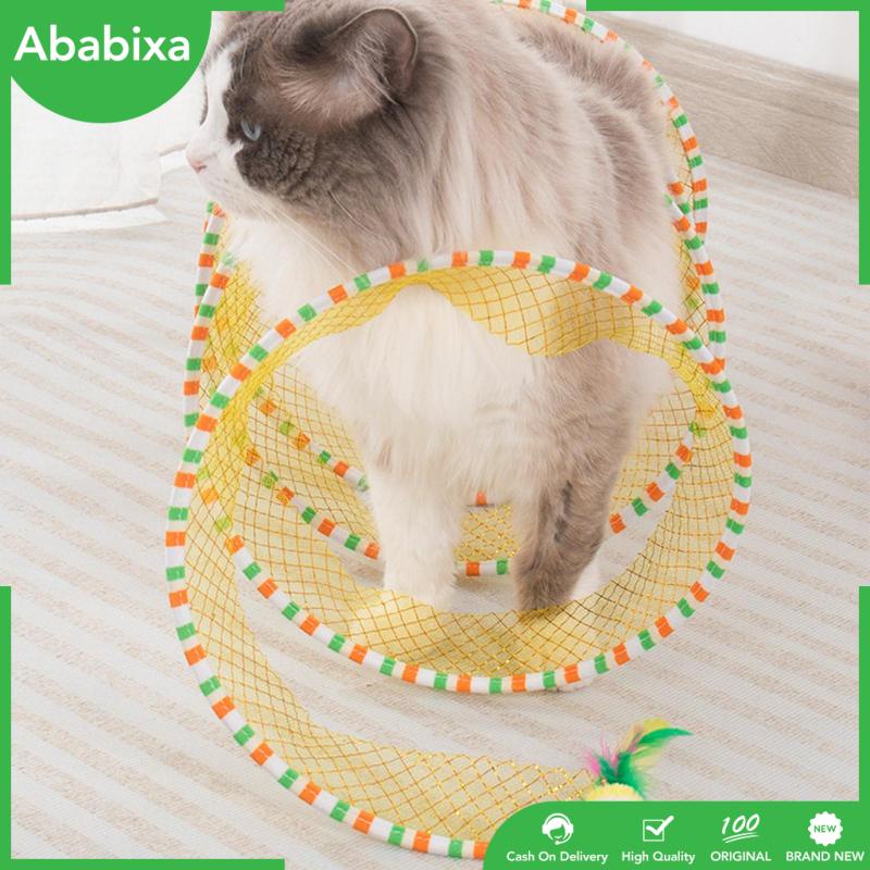 Đồ Chơi Đường Hầm Xoắn Ốc Gấp Gọn Vui Nhộn Cho Mèo Cưng