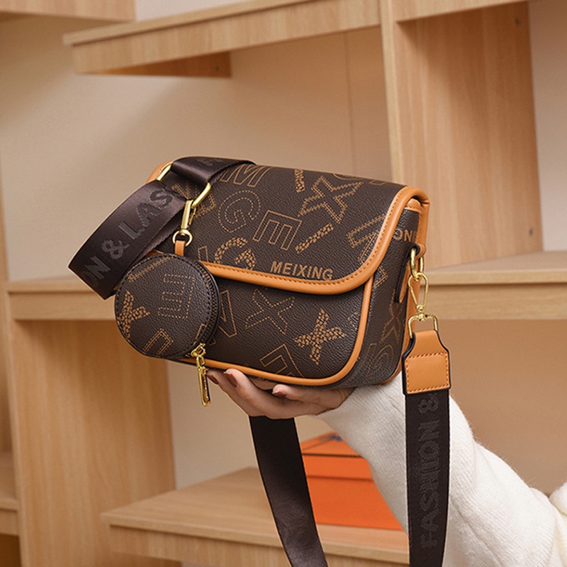 Túi Đeo Vai Hình Vuông Cỡ Nhỏ In Họa Tiết Phong Cách Cổ Điển Thời Trang Cho Nữ