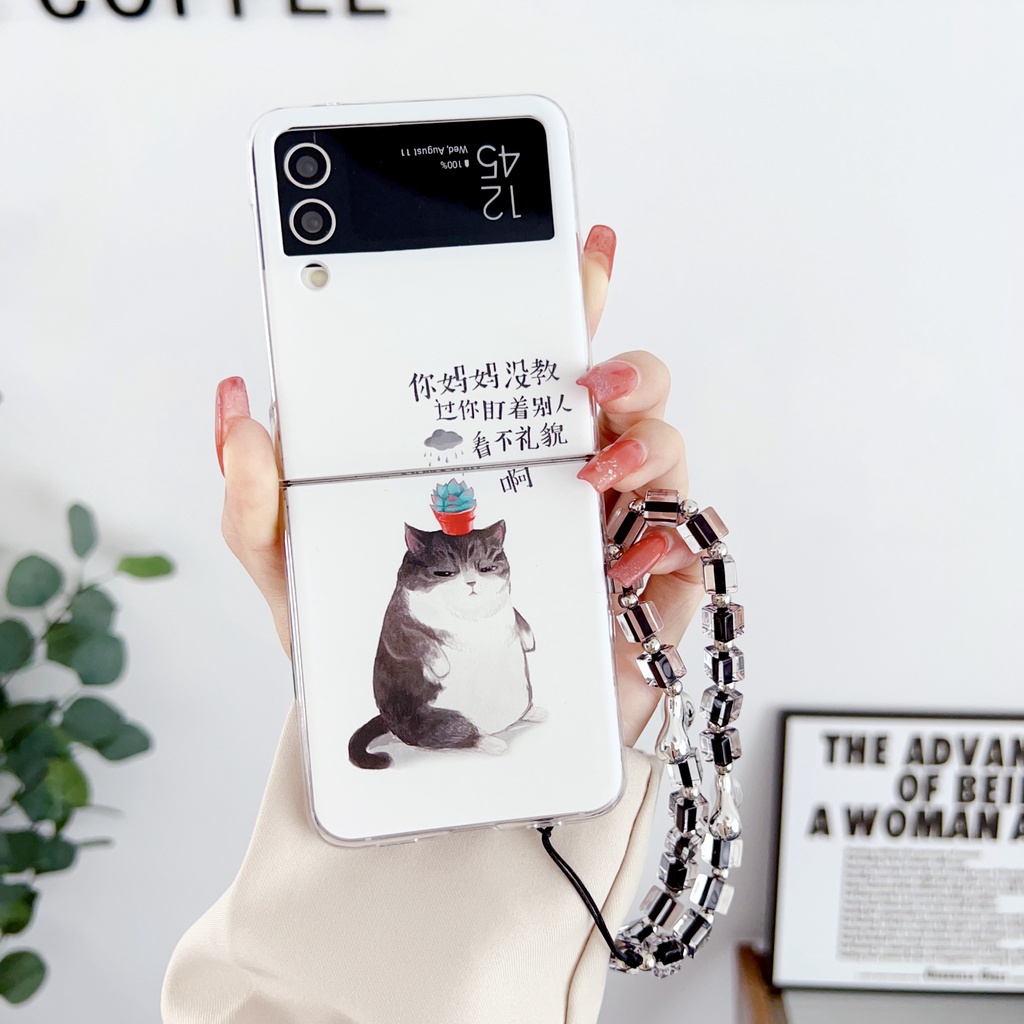 Ốp Lưng Chất Liệu PC Họa Tiết Hoạt Hình Cho Samsung Galaxy Z Flip 4 Z Flip 3 Samsung Z Flip4 Z Flip3
