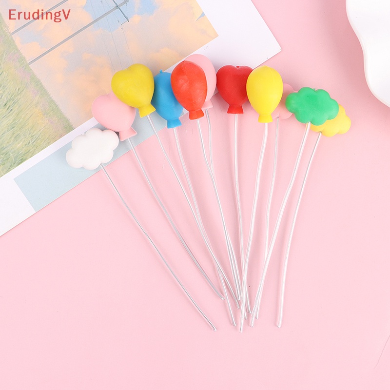 Set 6 Bóng Bay Mini Nhiều Màu Sắc Dùng Trang Trí Nhà Búp Bê