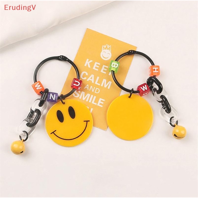 [ErudingV] Móc Khóa Hình Mặt Cười Dễ Thương Trang Trí Ba Lô / Túi Xách [Mới]