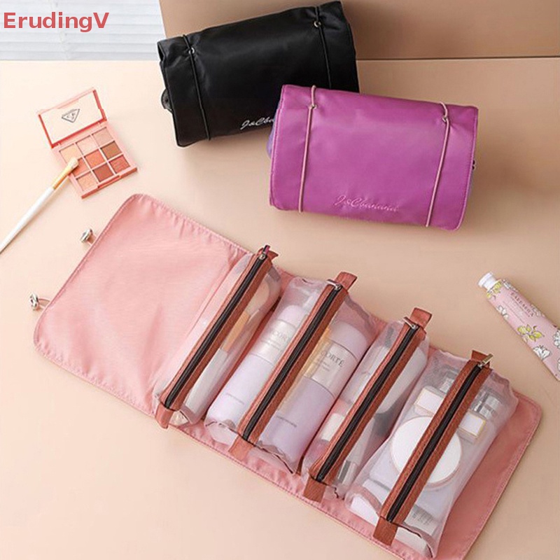 Bộ 4 Túi Đựng Mỹ Phẩm 4 Trong 1 Có Thể Tháo Rời Tiện Dụng Mang Theo Du Lịch