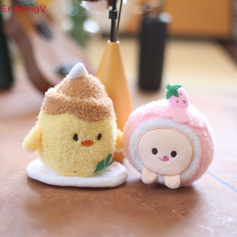 [ErudingV] 1 Búp Bê Nhồi Bông Mềm Mại Hình Gà Đào Hoạt Hình Dễ Thương Thời Trang [Mới]