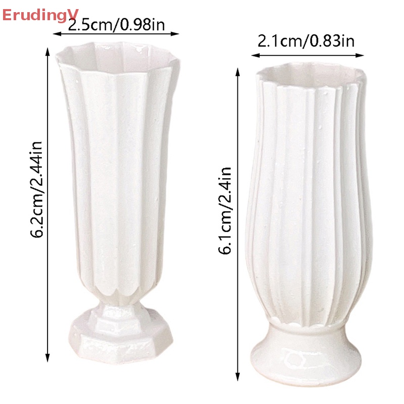 Lọ Hoa Resin Mini Tỷ Lệ 1 / 6 Dùng Trang Trí Nhà Búp Bê