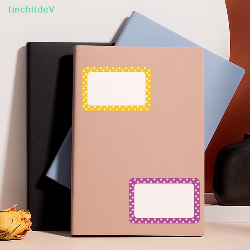 Set 150-300 Nhãn Dán Ghi Tên Hình Chữ Nhật Nhiều Màu Sắc