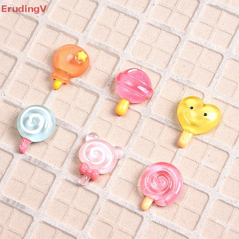 Set 10 Đồ Chơi Búp Bê Gấu Kẹo Lollipop Màu Sắc Ngẫu Nhiên