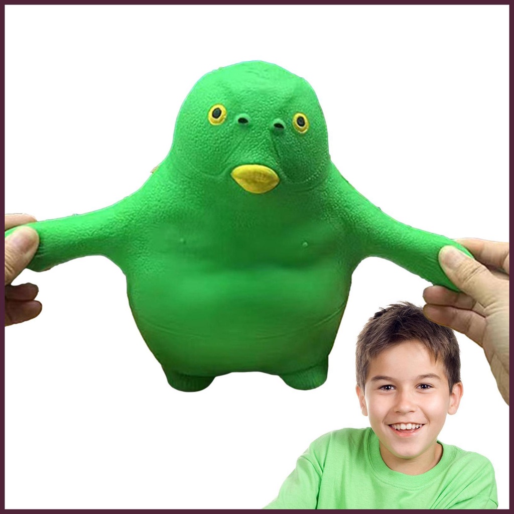 Đồ Chơi Mochi Mềm Hình Cá Hoạt Hình Màu Xanh Lá Cho Trẻ Em