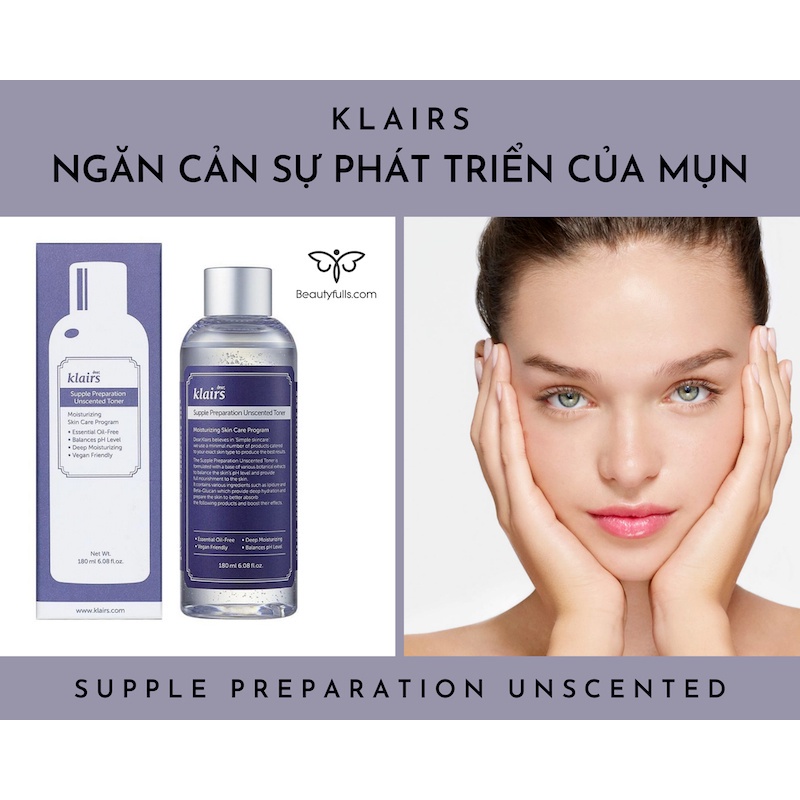 Nước Hoa Hồng Không Mùi Dear Klairs Dưỡng Ẩm Da Và Làm Mềm Da 180ml (store) - vanhungchau