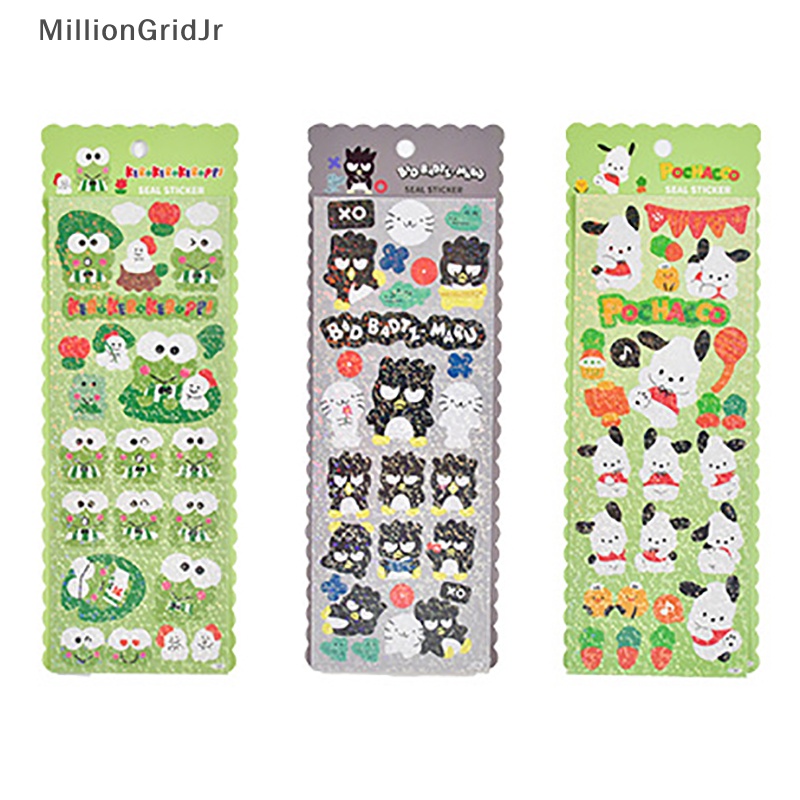 Nhãn Dán Kết Hợp Sách Hình Sanrio Hello Kitty Sanrio Kuromi Melody Đáng Yêu JR