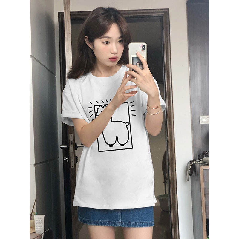 NRVP Áo Thun 100% Cotton Tay Ngắn Phong Cách Hàn Quốc Mới