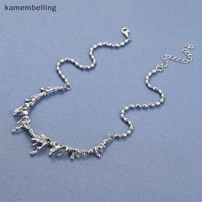 Kamembelling Dây Chuyền Hợp Kim Mặt Hình Giọt Nước Phong Cách Hip Hop Thời Trang Cho Nữ