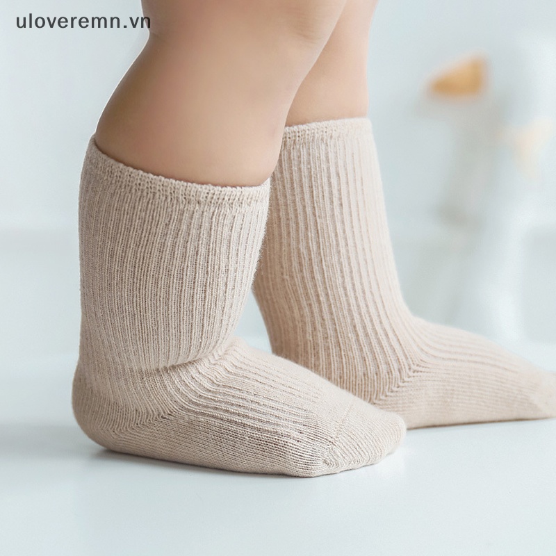 Bộ 3 Đôi Vớ Cotton Màu Sắc Thời Trang Mùa Thu Thoáng Khí Chống Trượt Cho Bé