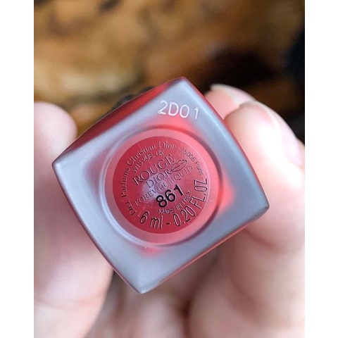 [Unbox] Son Kem Dior forever liquid 861 đỏ cam cháy