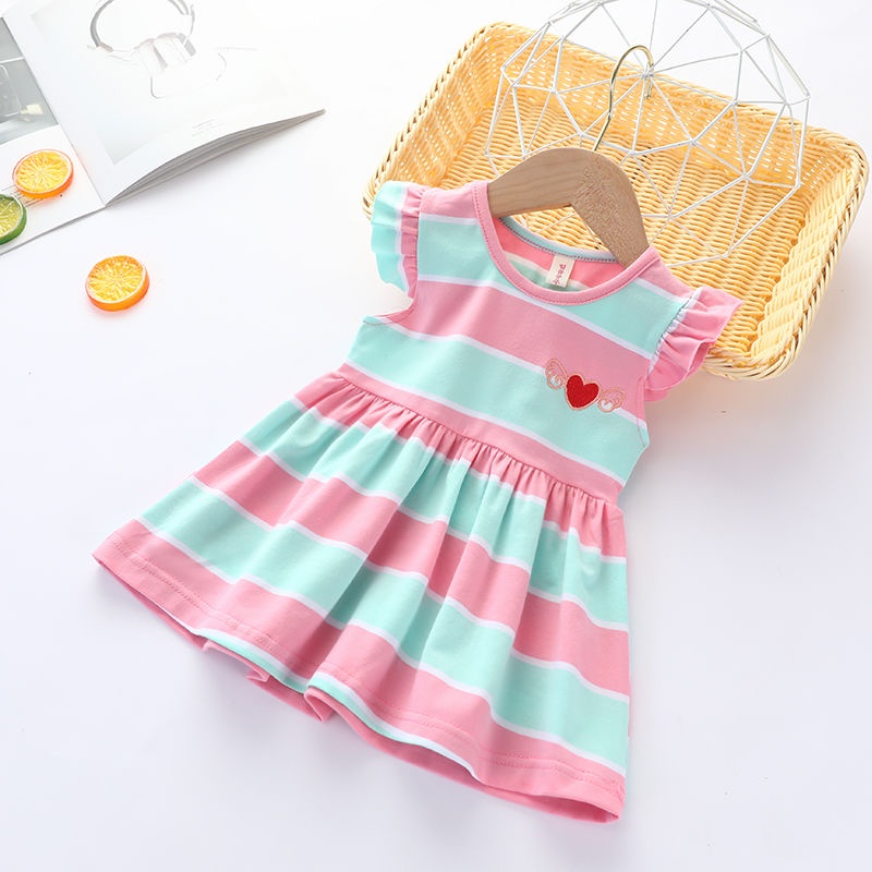 Đầm Sát Nách Lưng Đính Cánh Chất Liệu cotton Thời Trang Mùa Hè Hàn Quốc 2023