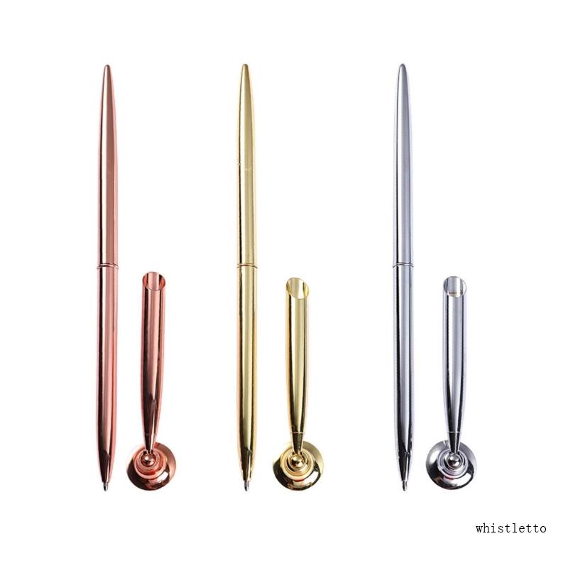 Whi Giá Đỡ Bút Ký Tên Để Bàn Hình Tròn Phong Cách Vintage