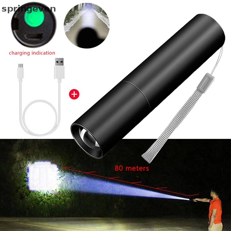 Đèn Pin LED Mini 3 Chế Độ Có Thể Sạc Lại ​Đèn Pin Cầm Tay Nhỏ Gọn Tiện Lợi