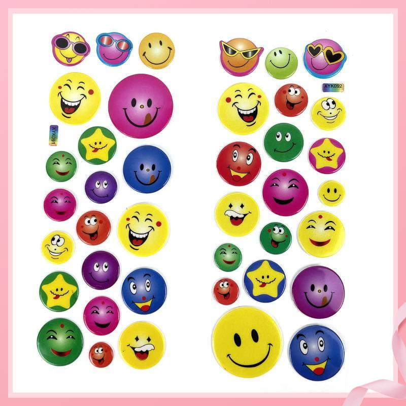 Sticker 3D DáN HìNh MặT CườI Cho Bé