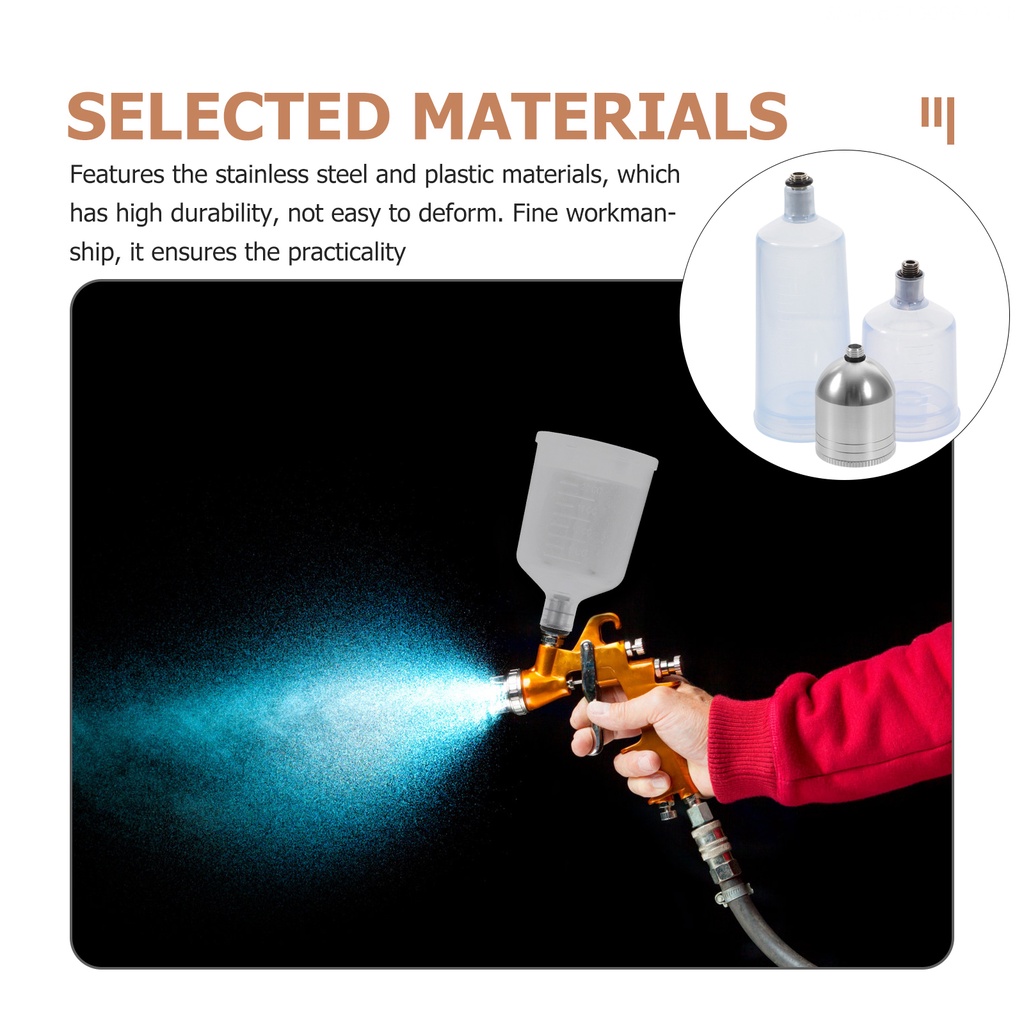 Set 3 Cốc Nhựa Trong Suốt Đựng Nước Rửa Xe Hơi