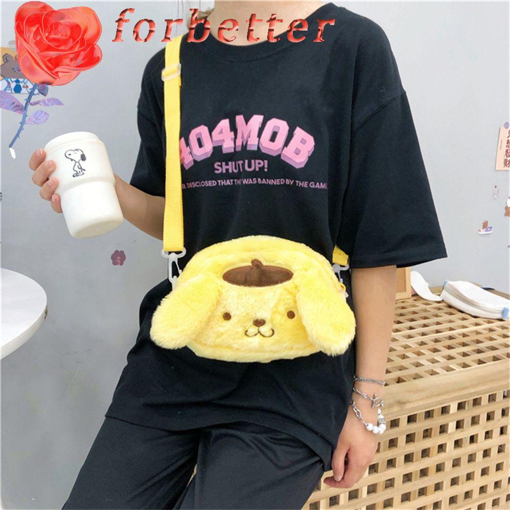 Túi Tote Đựng Điện Thoại / Tiền Xu Hình Chú Chó Cinnamon Nhồi Bông Dễ Thương