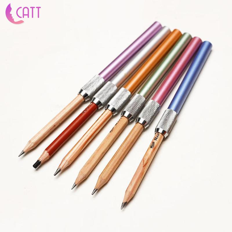 [Dadada1] Nắp Nối Dài Bút Chì Vẽ Phác Thảo Bằng Kim Loại